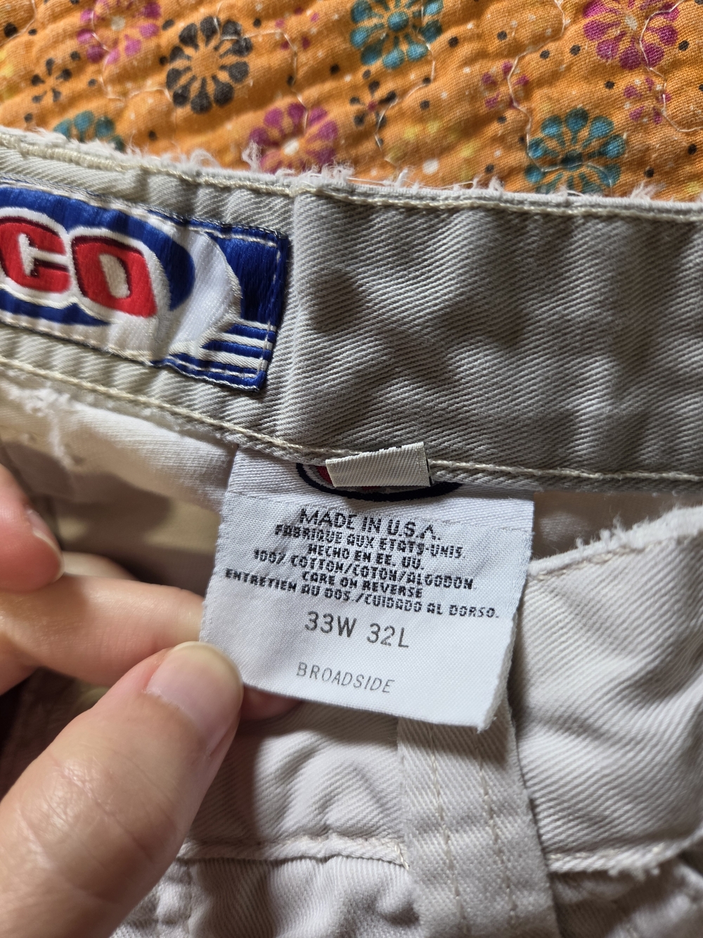 Jnco Vintage Distressed Khaki Cargo Pants 33x32 - Picture 3 of 6
